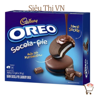 Bánh Oreo Socola Pie Nhân Dẻo Hộp 180g/360g (DATE MỚI)