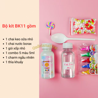 Bộ kit làm slime cơ bản cho học sinh giá rẻ có hướng dẫn BK11