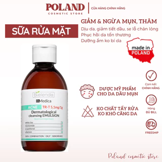 Sữa rửa mặt Bielenda Dr Medica cho da hỗn hợp, dầu mụn, nhạy cảm 250ml