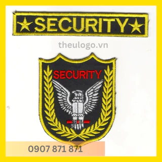 Logo Bảo Vệ, Logo Security Thêu Sẵn Sắc Nét