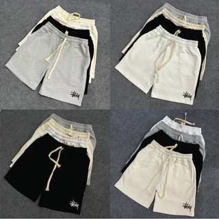 Quần Short Stussy Basic Form Unisex Nam Nữ - Quần Short Đùi Nỉ Chân Cua