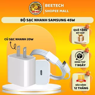 Bộ Sạc 20W I.p Chuẩn PD BEETECH Hỗ Trợ Sạc Nhanh, An Toàn, Chân Tròn Cổng Type C