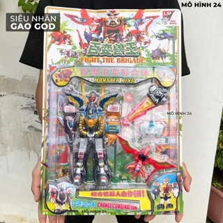 Bộ mô hình đồ chơi ghép hình robot siêu nhân Gao GOD gaogod chúa cho trẻ em Hyakujuu Sentai Gaoranger smp china siêu thú