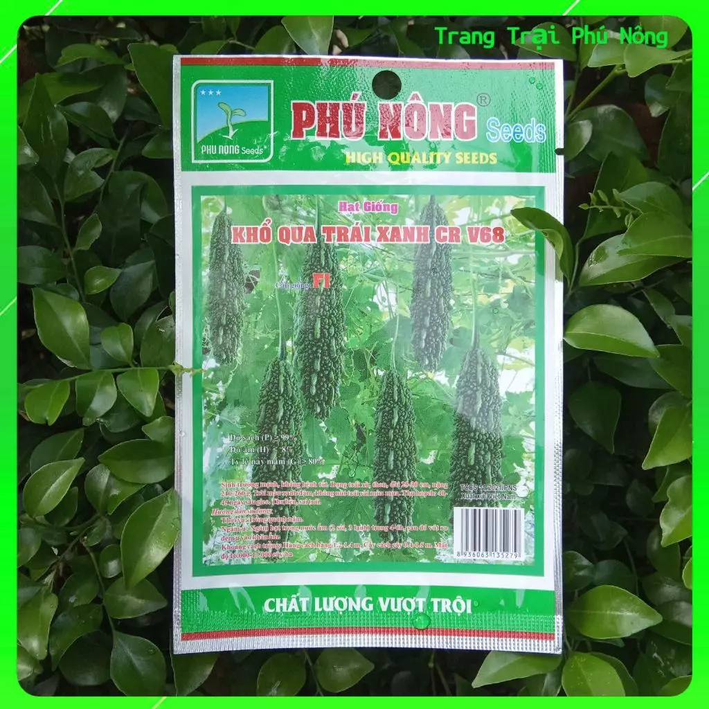 Hạt Giống Khổ Qua Trái Xanh F1 CR-V68 Phú Nông - Gói 2g - F1 Bitter Gourd