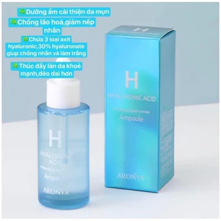 Serum HA dưỡng trắng cấp ẩm giảm: mụn, xạm,nám, nếp nhăn Aronyx Hyaluronic Hàn Quốc 50ml