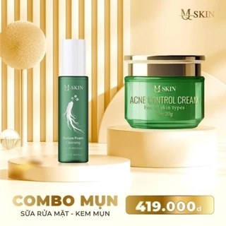 Combo Kem Mụn Cao Vàng Tặng Sửa Rửa Nhân Sâm