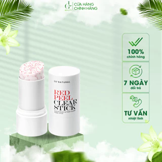 Thanh Lăn Mụn Đầu Đen Thu Nhỏ Lỗ Chân Lông Red Peel SO NATURAL Clear Stick 23g