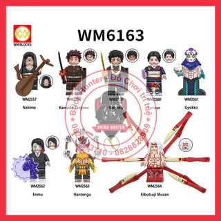 WM 6163 Minifigures Anime Kimetsu no Yaiba mô hình lắp ráp nhân vật hoạt hình Thanh gươm diệt quỷ - Demon Slayer