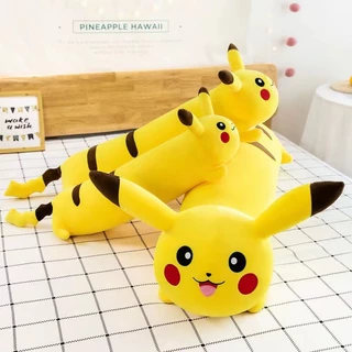 Thú gấu nhồi bông, gấu bông, gối ôm hình pikachu ngộ nghĩnh đáng yêu size 1m1, 1m2