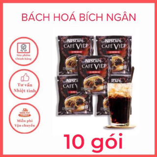 10 gói Cà Phê Đen Đá Nescafe Cafe Việt