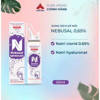 Xịt Mũi Phục Hồi Tổn Thương Niêm Mạc Giữ Ẩm Mũi Khô Nebusal Spray 0,65% (chai 50ml)