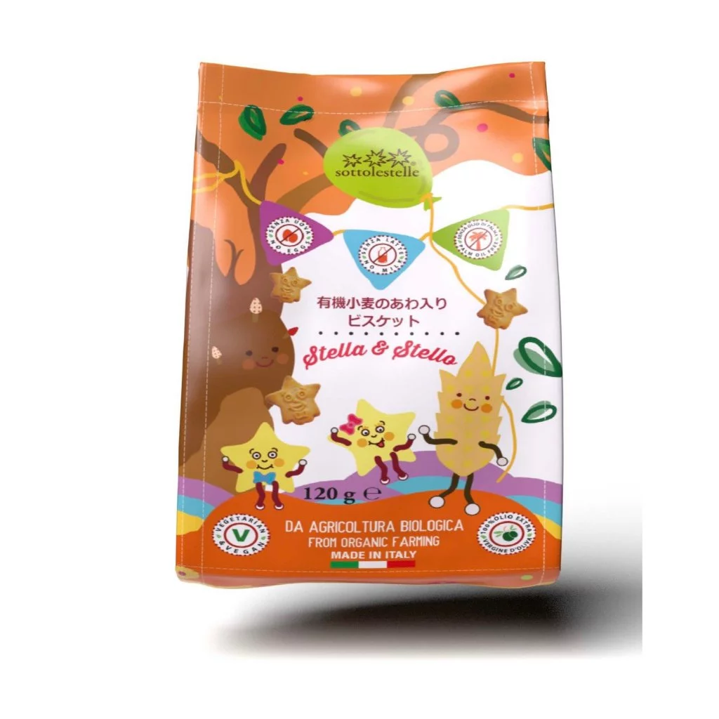 Bánh Quy Hữu Cơ Cho Bé Ăn Dặm 120g ORGANIC LIFE Sottolestelle Dinh Dưỡng