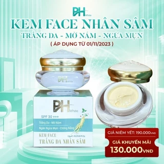 Kem Face Nhân Sâm PH White (Trắng Da, Mờ Nám, Ngừa Mụn, Chống Nắng 15gr)