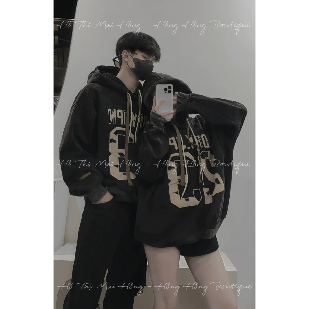 Áo Nỉ Hoodie Số 23 S.DRP.JPN Nam Nữ Unisex Phong Cách Trẻ Trung Dày Dặn Ấm Áp