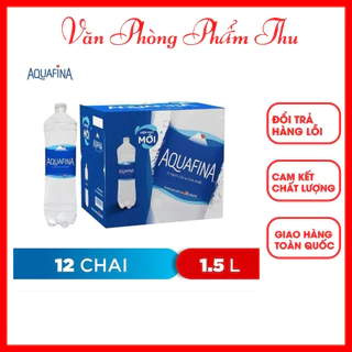 [Hoả Tốc HCM] Thùng 12 Chai Nước Tinh Khiết Aquafina 1.5 Lít - Thùng 12 Chai Nước Suối Aquafina Chính Hãng Giá Rẻ