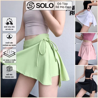 Chân Váy Tennis Dây Hông 2 lớp Thể Thao Nữ Tập Gym Dance Sexy Tôn Mông Vải Thun Siêu Co Giãn GYMSTORE RẺ ĐẸP 9016