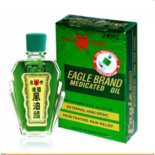 Dầu Gió Con Ó Eagle Brand TEM VÀNG (Nhập Khẩu Chính Hãng SINGAPORE)