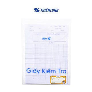 Giấy kiểm tra Thiên Long Điểm 10 TP-GKT01 4 ô ly vuông - Giấy dày chống lem mực