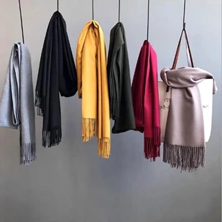 Khăn Choàng Cổ Nữ Cashmere chất vải Len mềm mịn hàng Quảng Châu