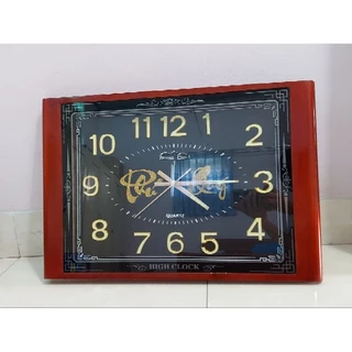 ĐỒNG HỒ TREO TƯỜNG HOÀNG PHÁT PH022_ CHẤT LIỆU GỖ ĐẸP NGẤT NGÂY (KT:42×6×61cm)_SỐ DẠ QUANG