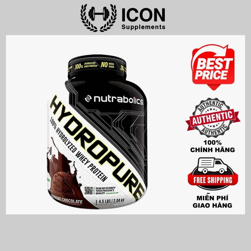 Sữa Tăng Cơ Nutrabolics Hydropure (4.5lbs) - Hỗ Trợ Phục Hồi và Phát Triển Cơ Bắp