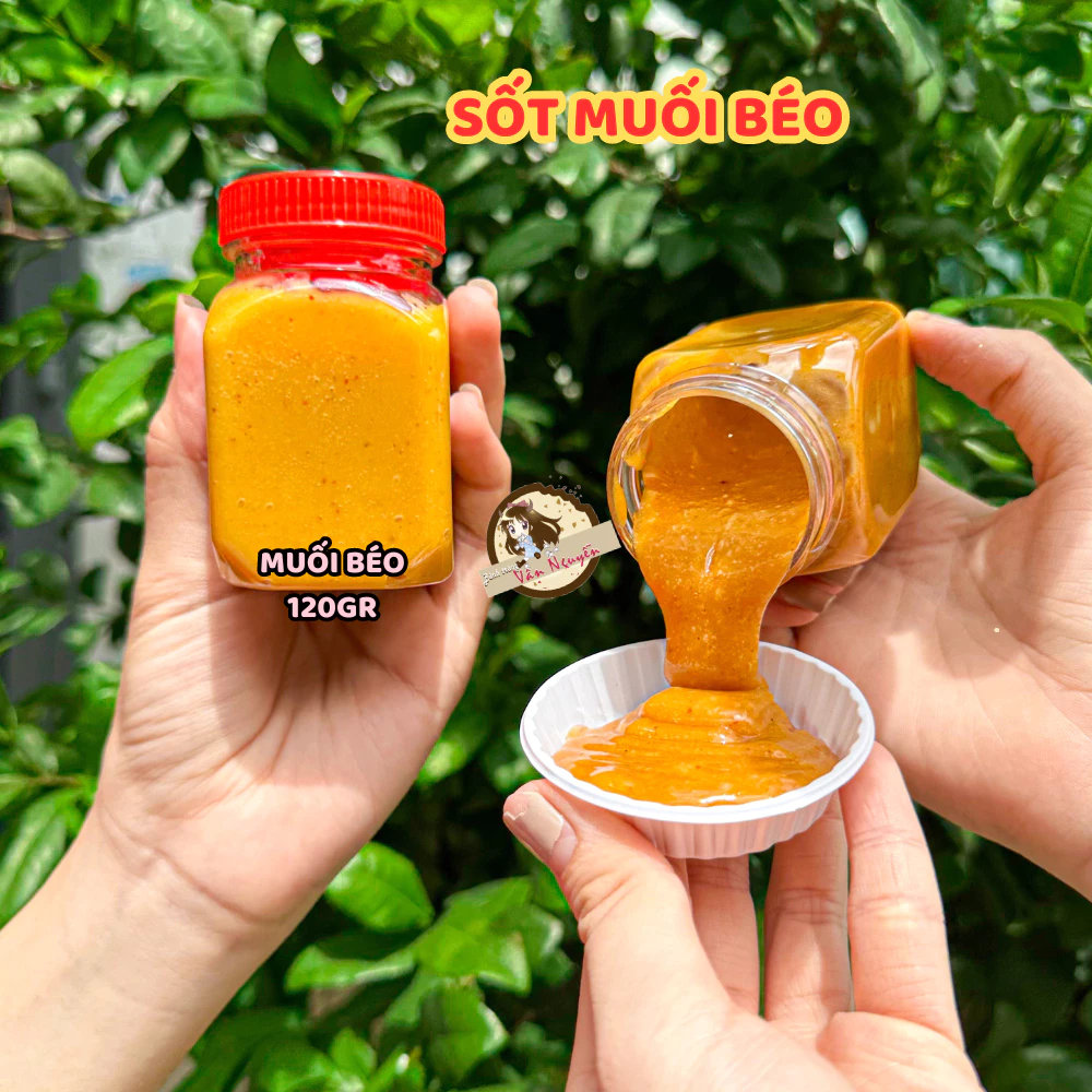 Sốt muối béo 120gr ăn kèm bánh tráng. Đồ ăn vặt Bánh Tráng Vân Nguyễn