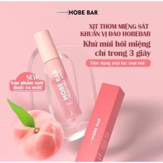 Xịt Thơm Miệng Sát Khuẩn Vị Đào Hobebar 20ml Khử Mùi Hôi Miệng