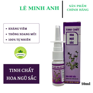 Tinh Chất Hoa Ngũ Sắc Lê Minh Anh Giúp Giảm Các Triệu Chứng Xoang Mũi Dị Ứng 10ML