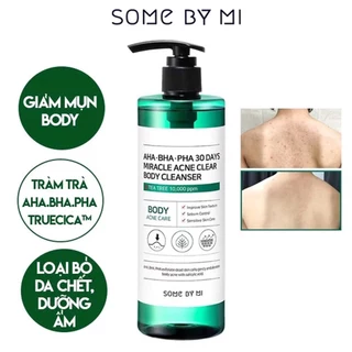 Sữa tắm giảm mụn AHA Some By Mi AHA-BHA-PHA 30 Days Miracle Acne Clear Body Cleanser 400g (dmp)