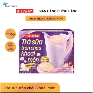 Trà sữa Trân Châu Khoai Môn - Maccoffee - Hillway (hộp 5 gói trà sữa, 5 gói trân châu)