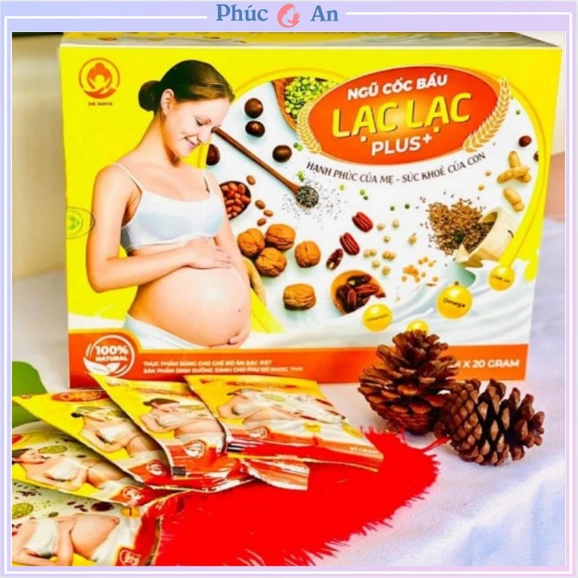 Ngũ cốc bầu lạc lạc siêu dinh dưỡng cho mẹ và bé hộp 600g/30 gói