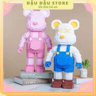 Đồ Chơi Lắp Ráp Gấu Đôi Bearbrick 35Cm Cho Bé Lắp Ghép Đậu Đậu Store