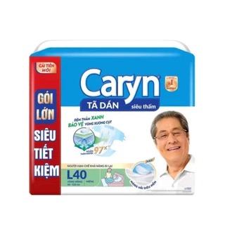 Tã dán người già CARYN gói lớn siêu tiết kiệm size M40 và L40