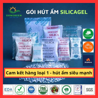 Gói hút ẩm cân 500g dùng cho thực phẩm và đồ gia dụng loại 1/2/5/10/20/50/100gr Silicagel hạt chống ẩm mốc, khử mùi