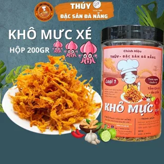 Khô Mực Xé Tẩm Vị Hộp 200gr Đặc Sản Đà Nẵng Ngon Làm Quà Nhà Thúy Đặc Sản Đà Nẵng