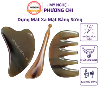 Dụng Cụ Massage Mặt Bằng Sừng, Nâng Cơ Mặt Xoá Nếp Nhăn Chăm Sóc Sắc Đẹp | Mỹ Nghệ Phương Chi