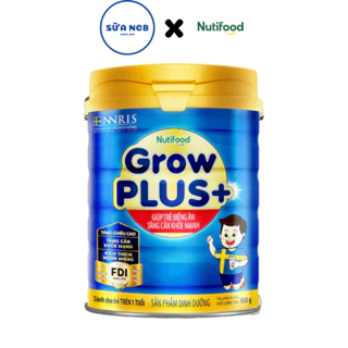 Sữa bột Grow Plus+ Xanh NutiFood - Lon 900g, 1.5kg - Biếng ăn, Chiều cao, Tăng cân