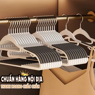 Móc áo chống trượt LD thiết kế thanh ngang chắc chắn, đầu xoay 360, không để lại dấu vết