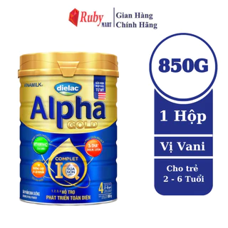 [Date T8/25] Sữa bột Dielac Alpha Gold 4 - lon 850g (cho trẻ từ 2- 6 tuổi)