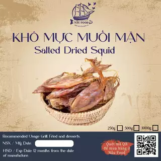 Khô mực muối mặn-Nẫu Food Đặc sản Phú Yên.