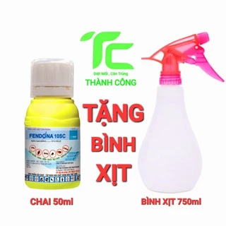 Tặng bình_Thuốc diệt muỗi,gián,kiến côn trùng trong nhà Fendona 10SC 50ml không mùi hiệu quả