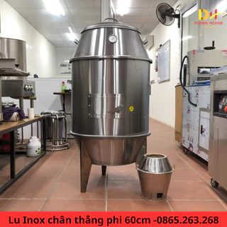 Lu quay vịt gà inox chân thẳng đường kính 60 cm, hàng chính hãng nhập khẩu nguyên chiếc bảo hành 12 tháng