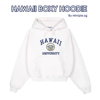 Áo Hoodie Nữ Form Boxy Chất Liệu Nỉ Dày - Minipie