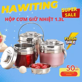 Cặp lồng đựng cơm giữ nhiệt 2 ngăn cooker, cà men đựng cơm inox INOX DÀY VÀ BỀN GIỮ NHIỆT CỰC TỐT