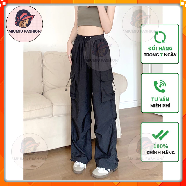 Quần Túi Hộp Nữ Bo Gấu Thời Trang Hàn Quốc Siêu Cá Tính Quần túi hộp điều chỉnh - 014