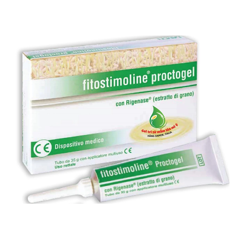 Gel Bôi Trĩ Fitostimoline Proctogel Giúp Giảm Các Triệu Chứng Ngứa Rát Hậu Môn Do Trĩ, Táo Bón (Tuýp 10-35gr)