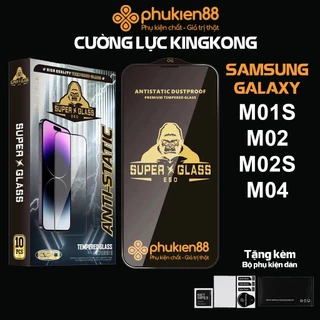 Kính cường lực Samsung Galaxy M01s M02 M02s M04, Super Kingkong ESD full màn, Miếng dán bảo vệ toàn màn hình