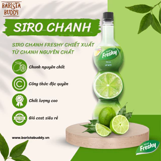 Siro pha chế trái cây Freshy vị chanh xanh (nguyên liệu pha chế)