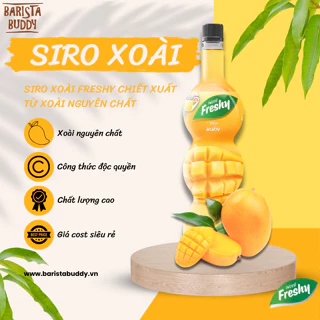 Siro pha chế trái cây Freshy vị xoài (nguyên liệu pha chế)