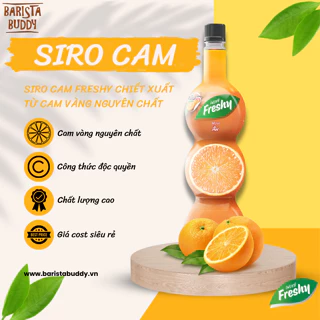 Siro pha chế trái cây Freshy vị cam (nguyên liệu pha chế)
